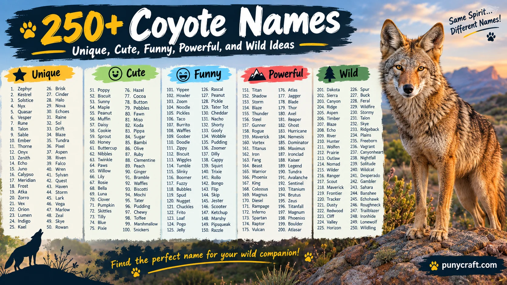 Coyote Names