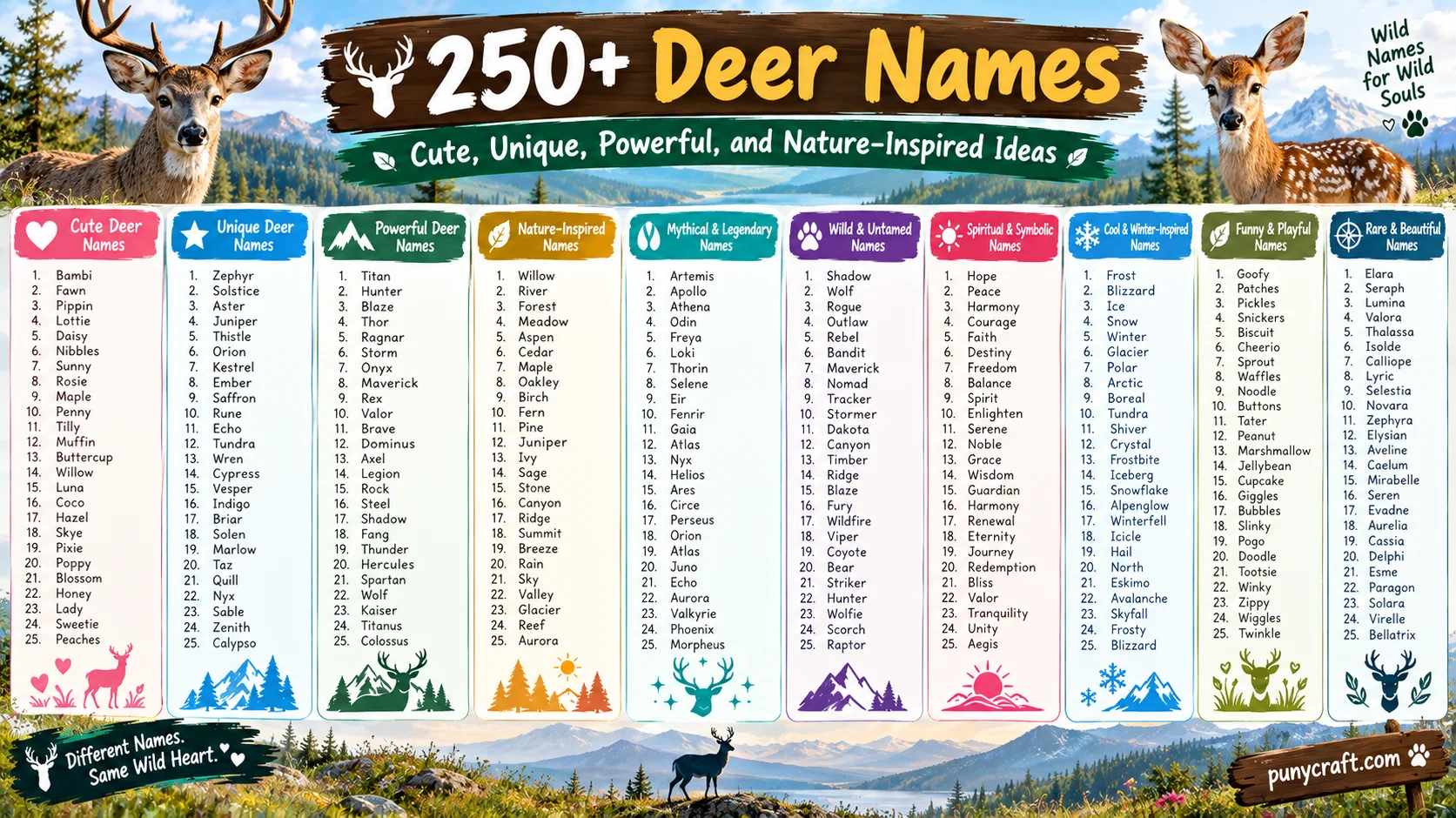 Deer Names